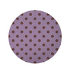 Tan And Brown Tiny Polka Dot Round Rug-grizzshop