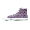 Tan And Brown Tiny Polka Dot Women's High Top Shoes-grizzshop