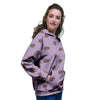 Tan And Brown Tiny Polka Dot Women's Hoodie-grizzshop