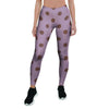 Tan And Brown Tiny Polka Dot Women's Leggings-grizzshop