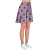 Tan And Brown Tiny Polka Dot Women's Skirt-grizzshop