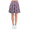 Tan And Brown Tiny Polka Dot Women's Skirt-grizzshop