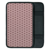 Tan Brown Polka Dot Car Console Cover-grizzshop