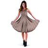 Tan Brown Polka Dot Dress-grizzshop