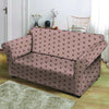 Tan Brown Polka Dot Loveseat Cover-grizzshop