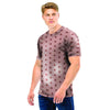 Tan Brown Polka Dot Men T Shirt-grizzshop