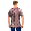 Tan Brown Polka Dot Men T Shirt-grizzshop