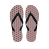 Tan Brown Polka Dot Men's Flip Flops-grizzshop