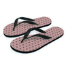 Tan Brown Polka Dot Men's Flip Flops-grizzshop