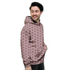 Tan Brown Polka Dot Men's Hoodie-grizzshop