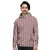 Tan Brown Polka Dot Men's Hoodie-grizzshop