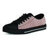 Tan Brown Polka Dot Men's Low Top Shoes-grizzshop