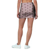 Tan Brown Polka Dot Mini Skirt-grizzshop