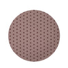 Tan Brown Polka Dot Round Rug-grizzshop