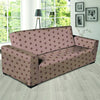 Tan Brown Polka Dot Sofa Cover-grizzshop