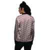 Tan Brown Polka Dot Women's Bomber Jacket-grizzshop