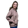 Tan Brown Polka Dot Women's Hoodie-grizzshop