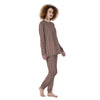 Tan Brown Polka Dot Women's Pajamas-grizzshop