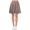 Tan Brown Polka Dot Women's Skirt-grizzshop