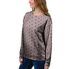 Tan Brown Polka Dot Women's Sweatshirt-grizzshop