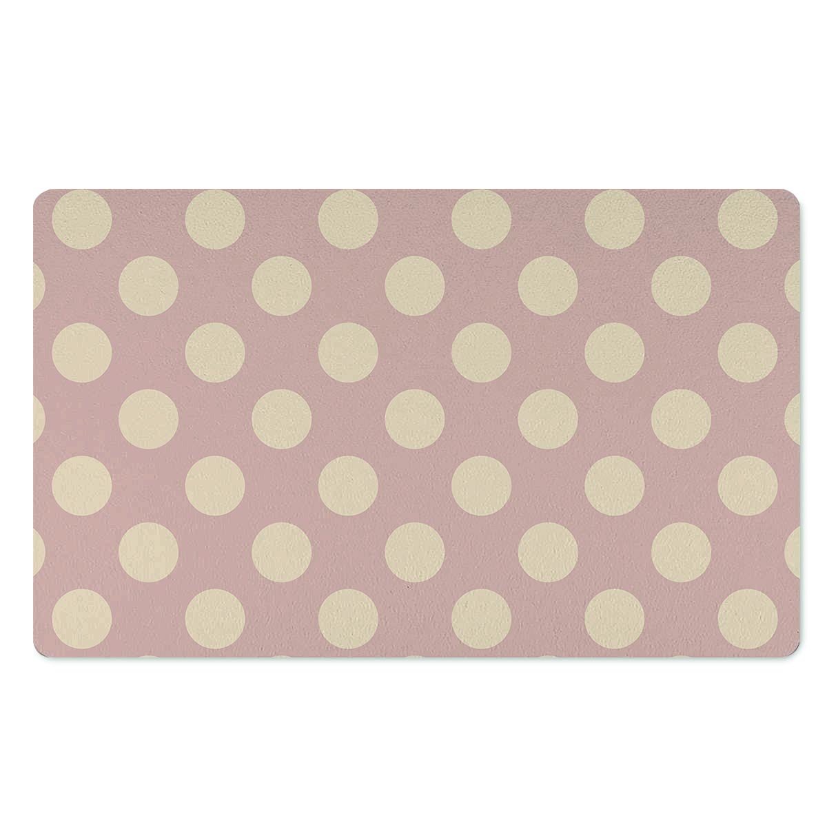 Tan Polka Dot Door Mat-grizzshop