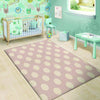 Tan Polka Dot Floor Mat-grizzshop