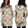 Tan Polka Dot Hoodie Dress-grizzshop