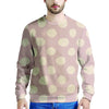 Tan Polka Dot Men's Sweatshirt-grizzshop