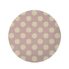 Tan Polka Dot Round Rug-grizzshop