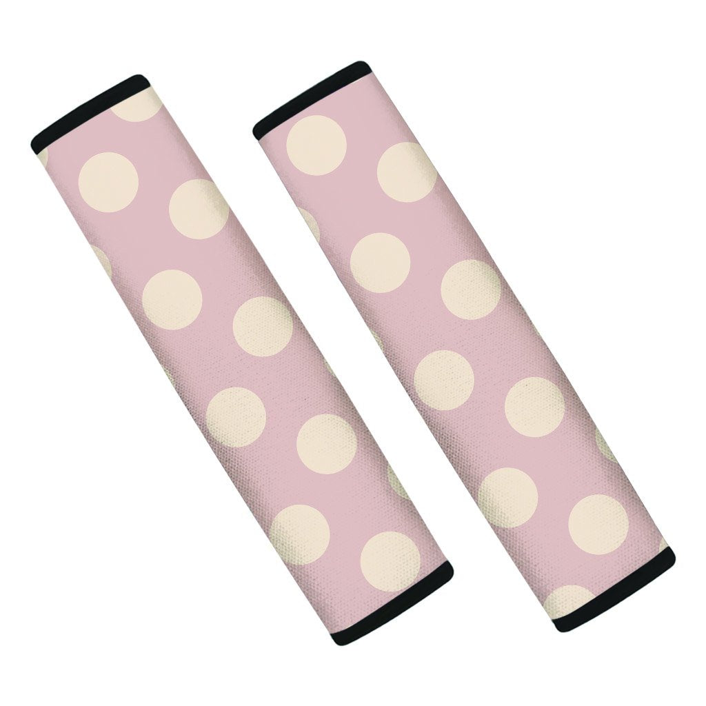 Tan Polka Dot Seat Belt Cover-grizzshop