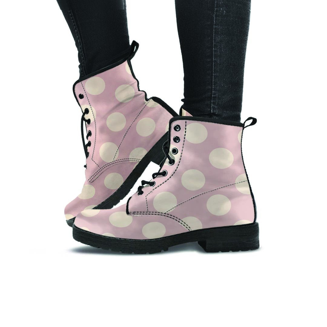 Tan Polka Dot Women's Boots-grizzshop