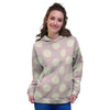 Tan Polka Dot Women's Hoodie-grizzshop