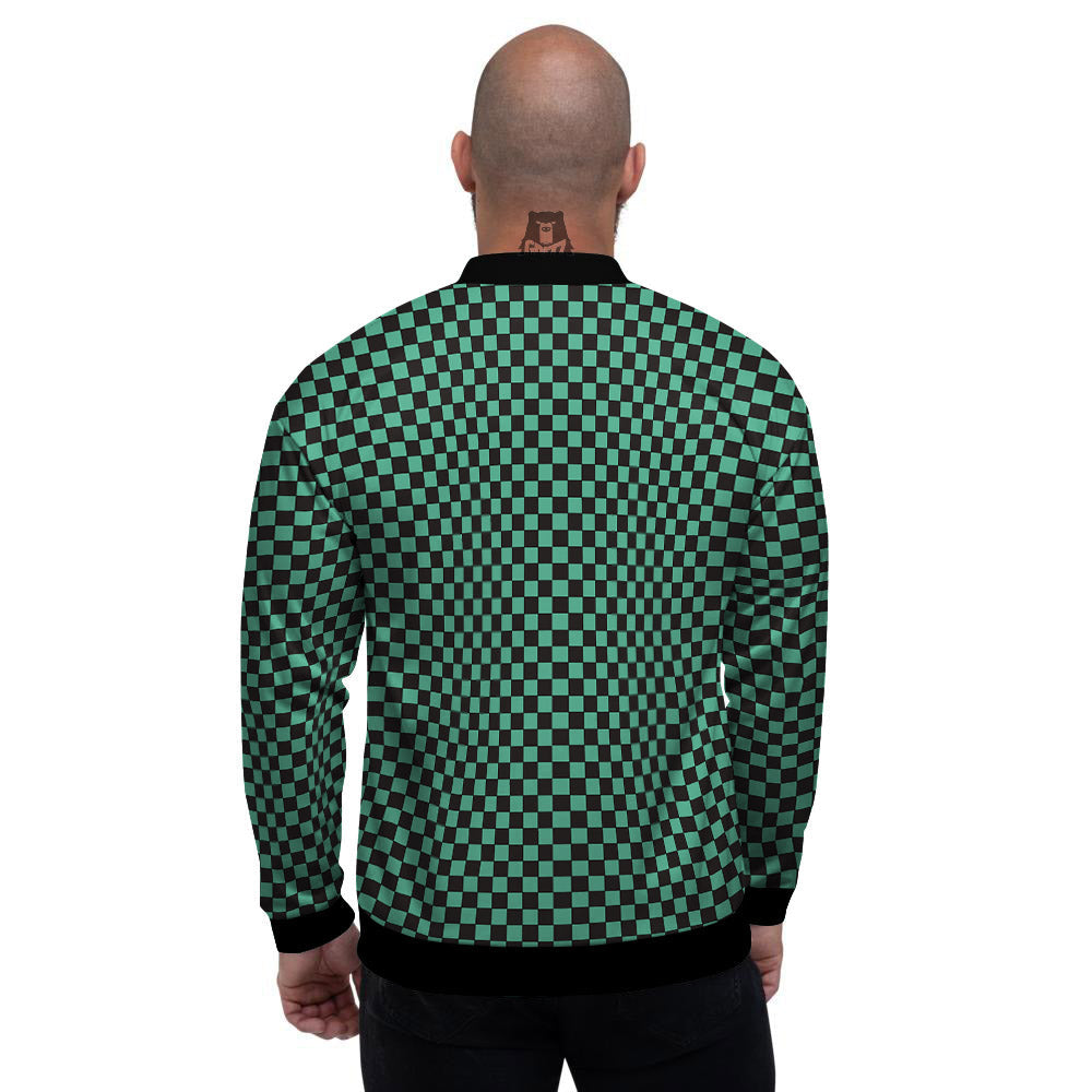 Tanjiro Print Pattern Men's Bomber Jacket-grizzshop