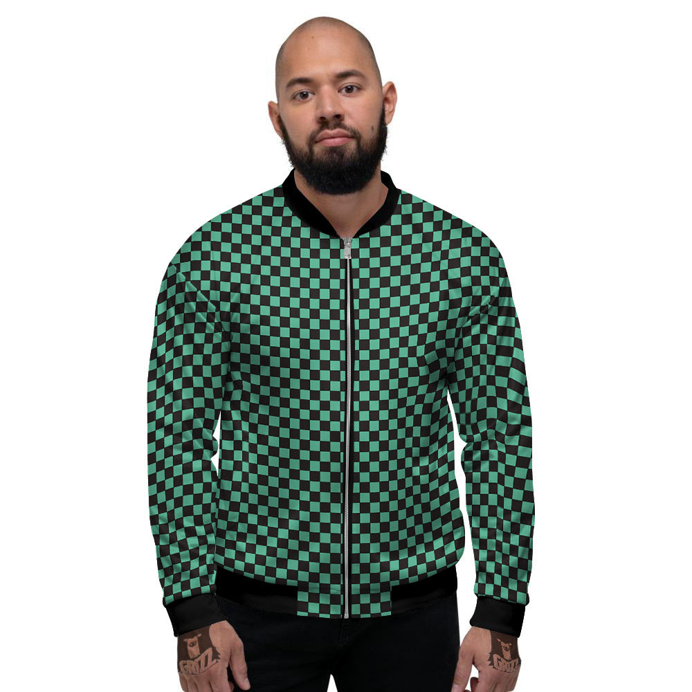 Tanjiro Print Pattern Men's Bomber Jacket-grizzshop