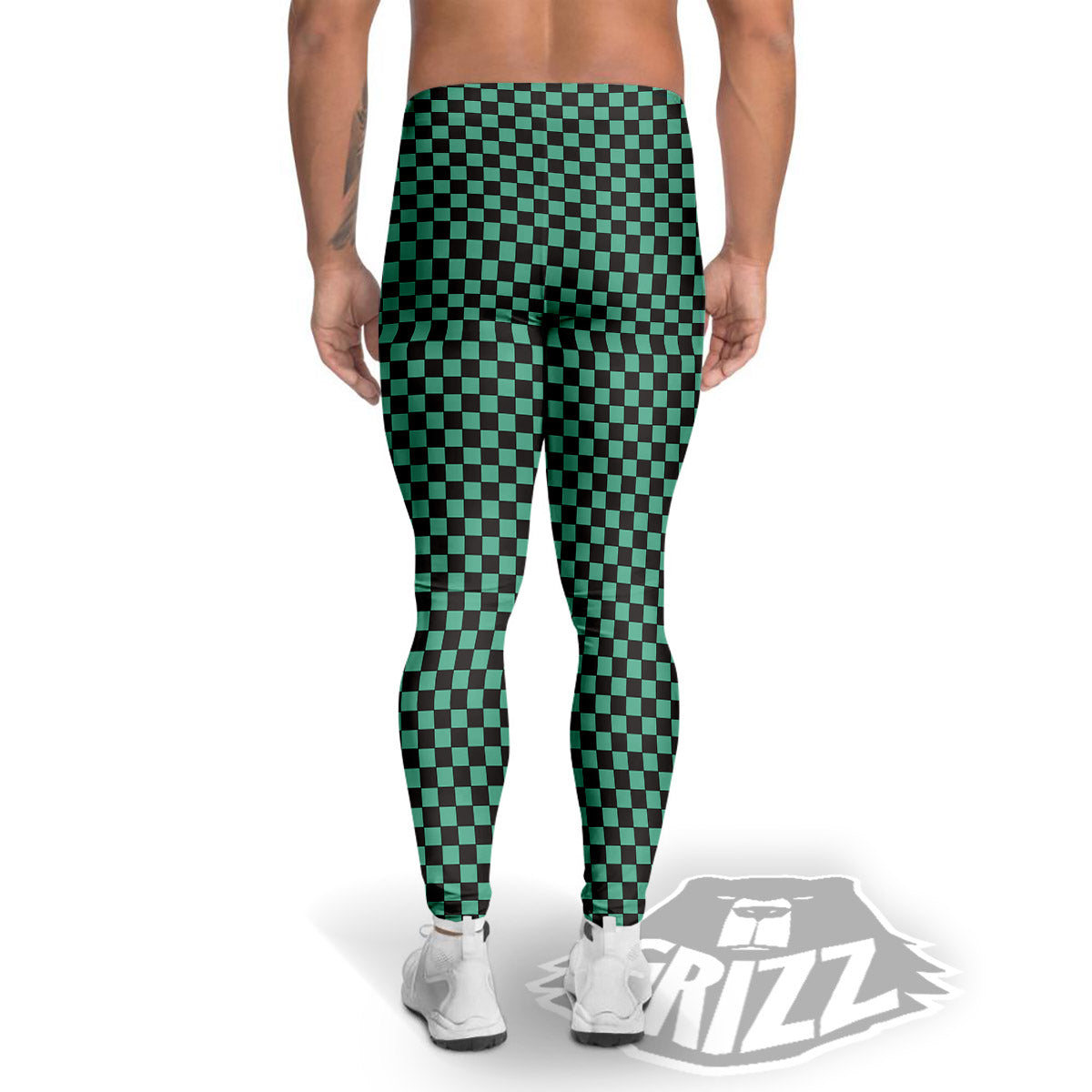 Tanjiro Print Pattern Men's Leggings-grizzshop