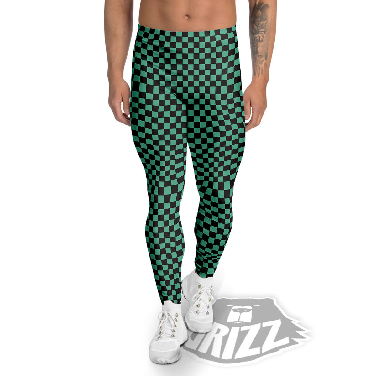 Tanjiro Print Pattern Men's Leggings-grizzshop