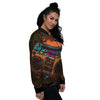 Tape Old Cassette Print Women's Bomber Jacket-grizzshop