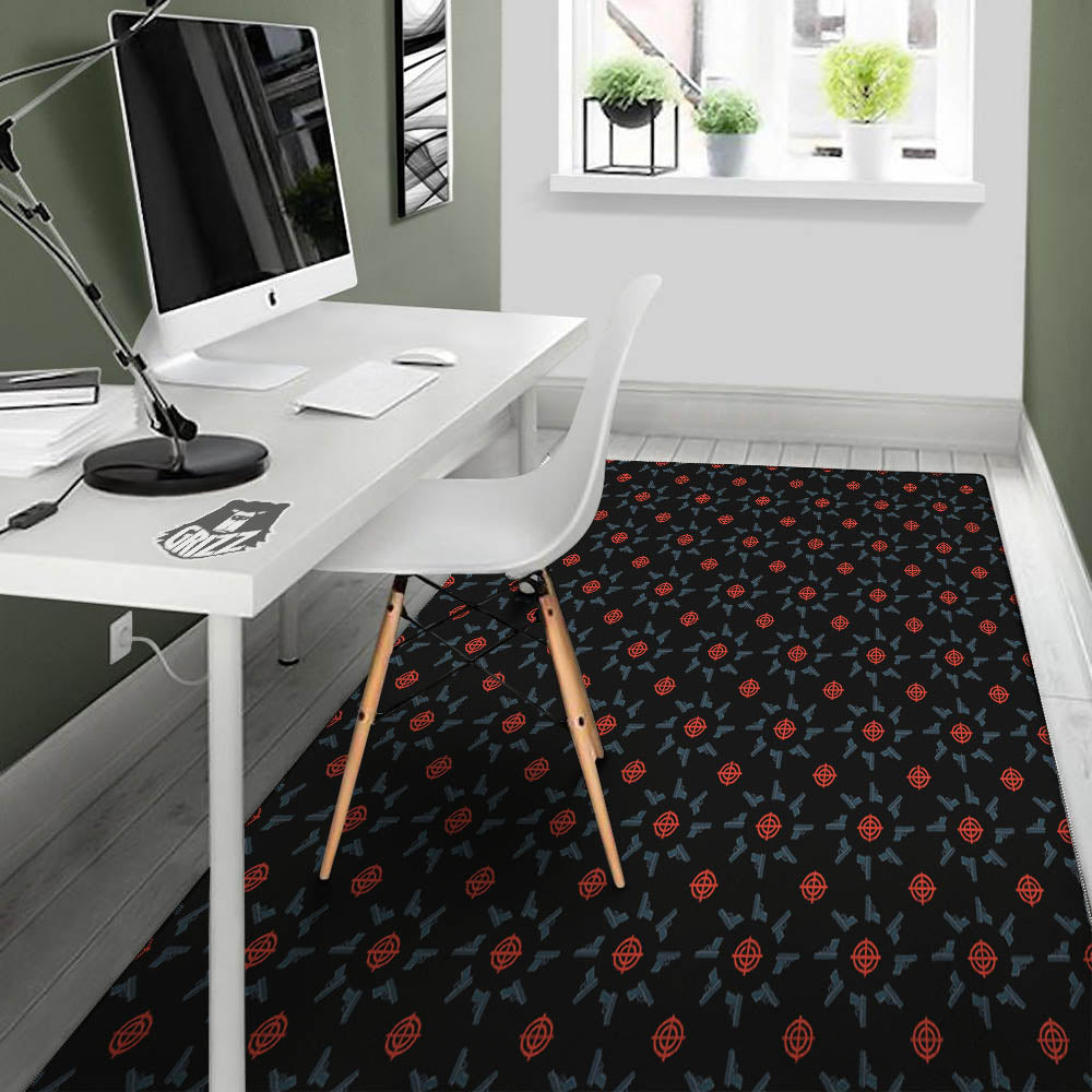Target Bullseye Print Pattern Floor Mat-grizzshop