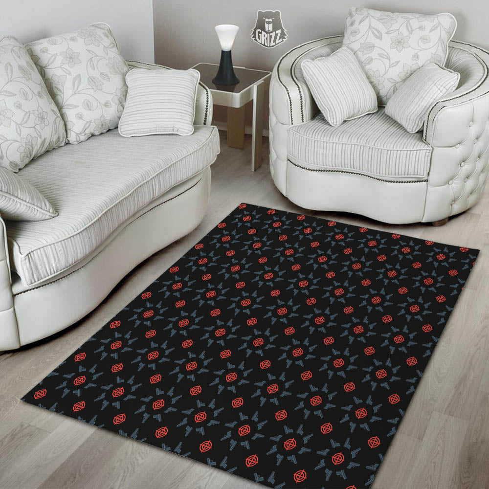 Target Bullseye Print Pattern Floor Mat-grizzshop