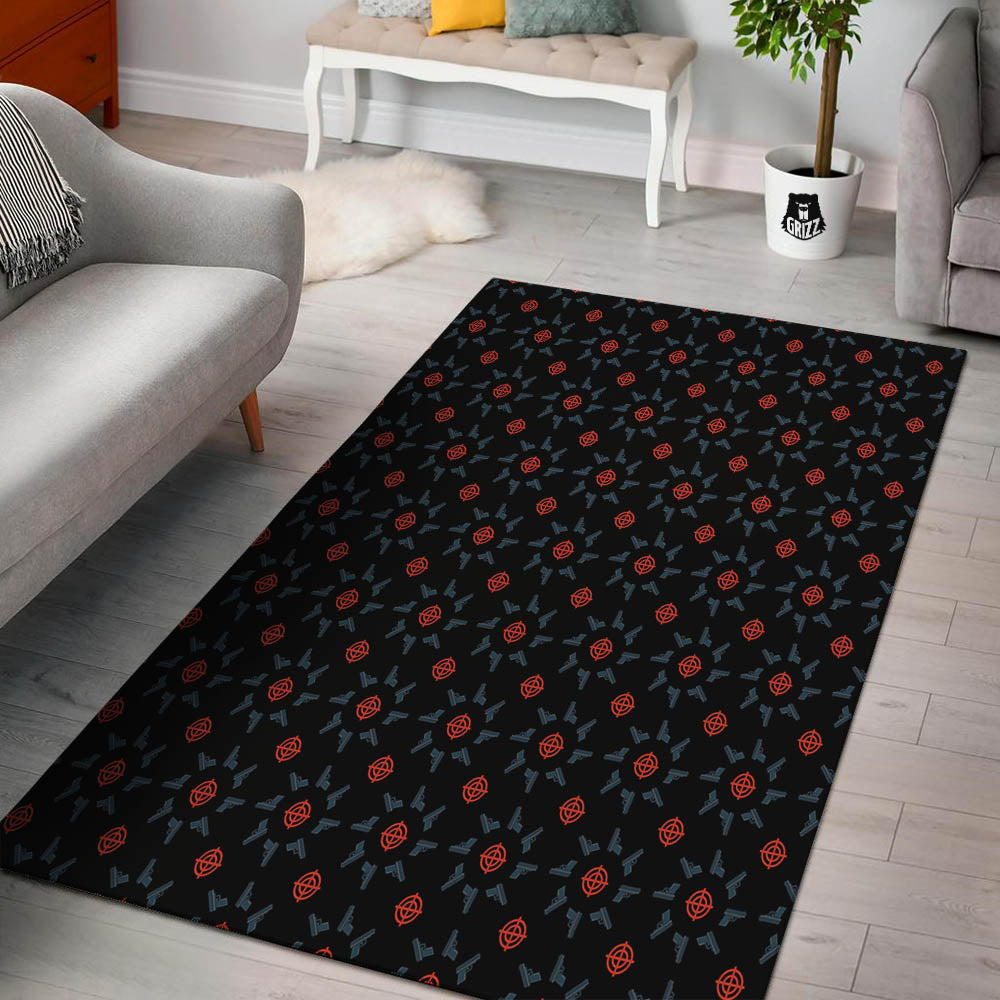 Target Bullseye Print Pattern Floor Mat-grizzshop