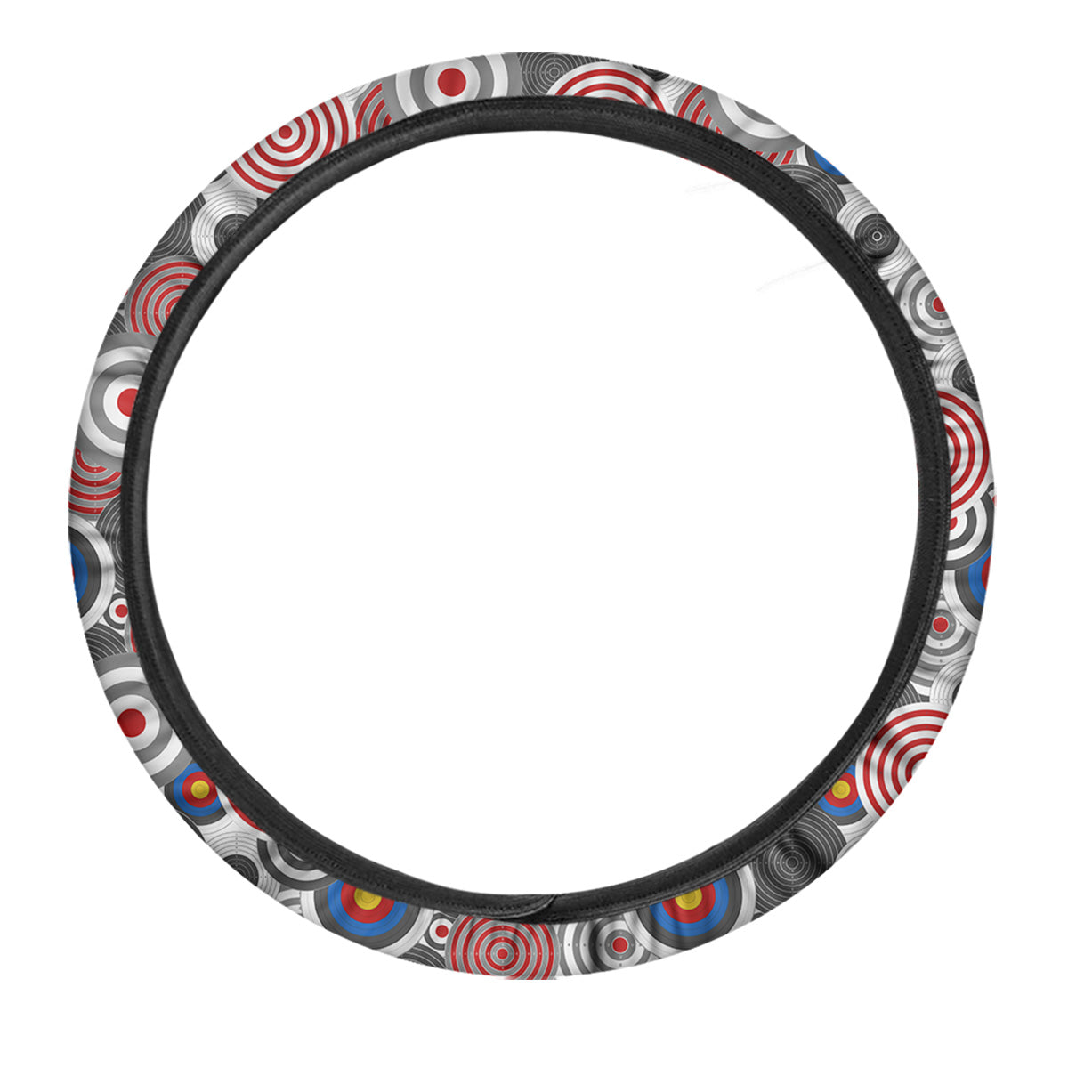 Target Darts Board Game Print Pattern Car Steering Wheel Cover-grizzshop