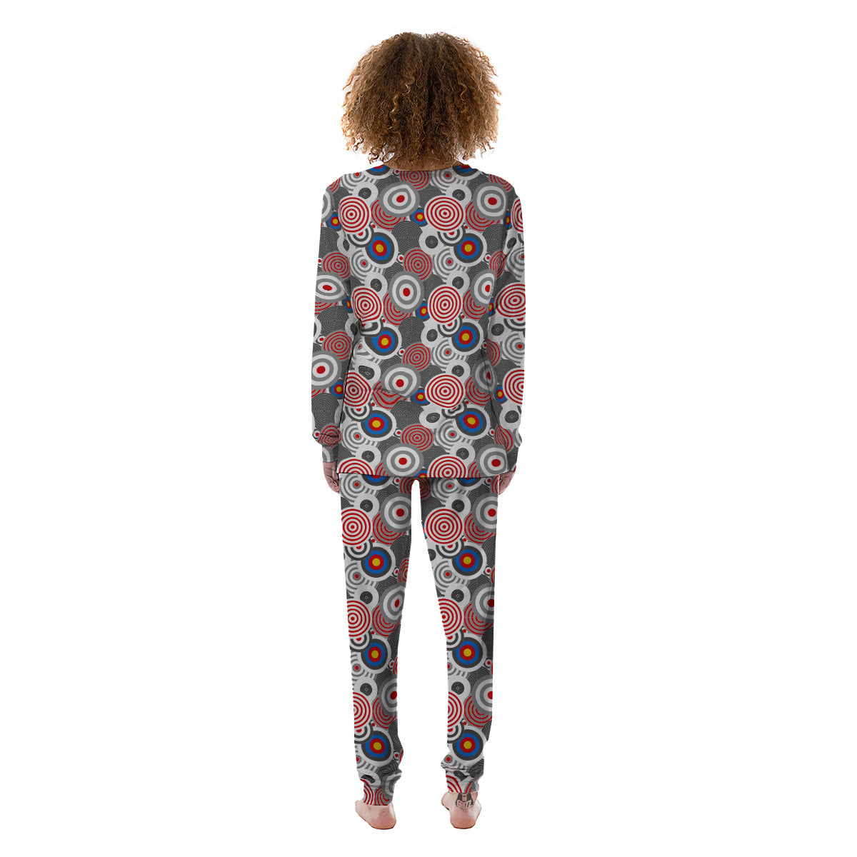 Target Darts Board Game Print Pattern Women's Pajamas-grizzshop