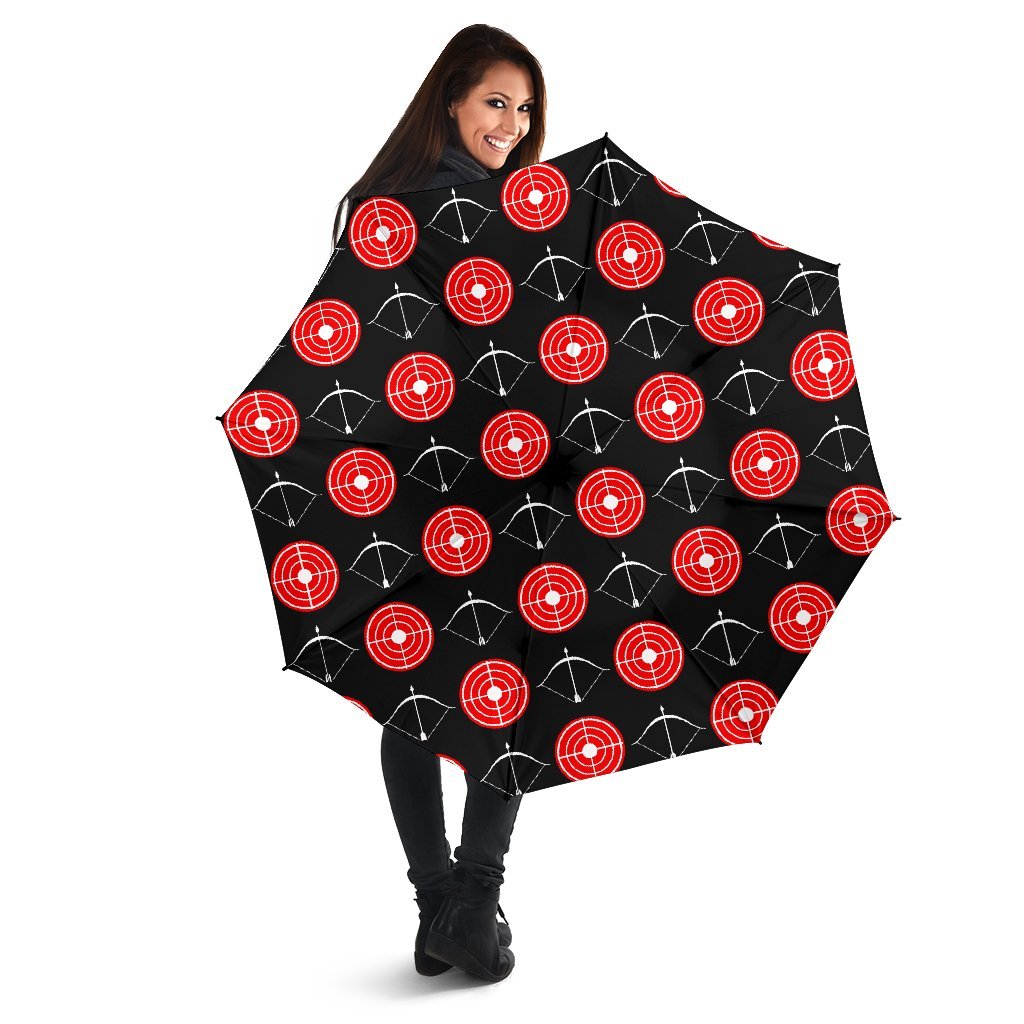 Targets Archery Pattern Print Automatic Foldable Umbrella-grizzshop