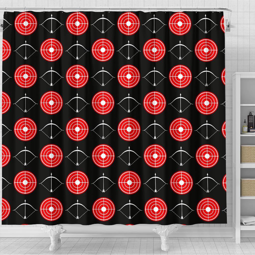 Targets Archery Pattern Print Bathroom Shower Curtain-grizzshop