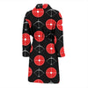 Targets Archery Pattern Print Men Long Robe-grizzshop