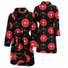 Targets Archery Pattern Print Men Long Robe-grizzshop