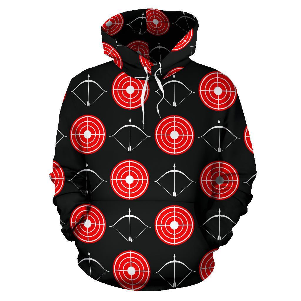 Targets Archery Pattern Print Men Women Pullover Hoodie-grizzshop