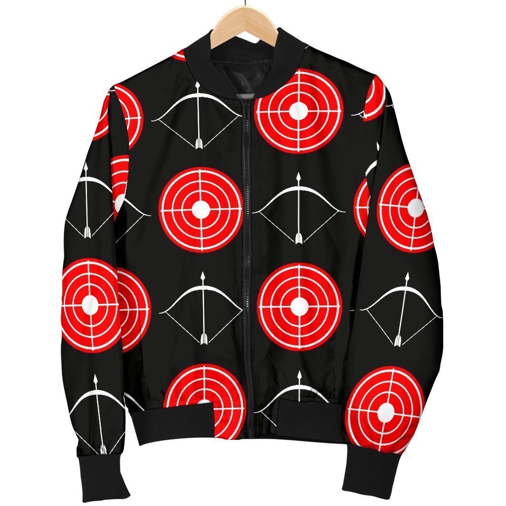 Targets Archery Pattern Print Men's Bomber Jacket-grizzshop