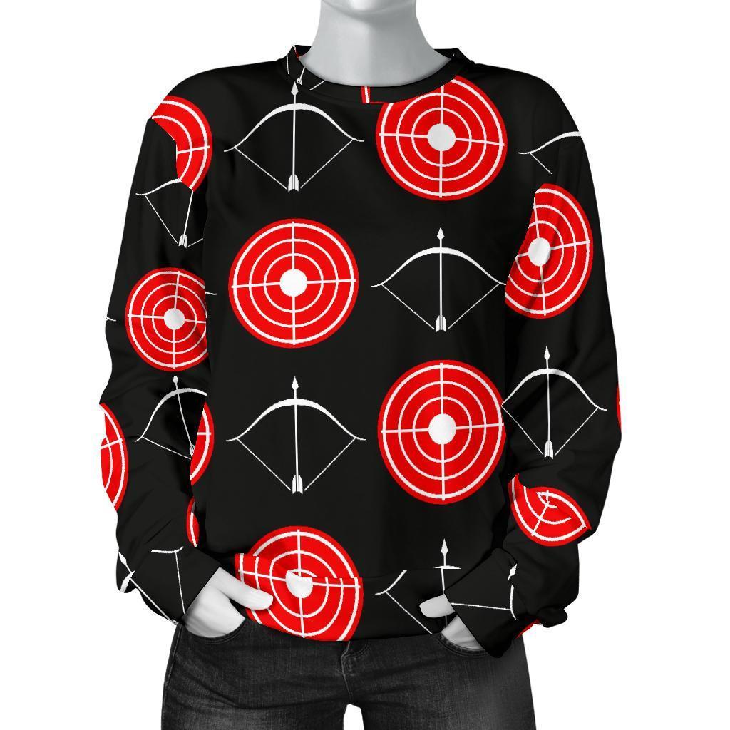 Targets Archery Pattern Print Women's Sweatshirt-grizzshop