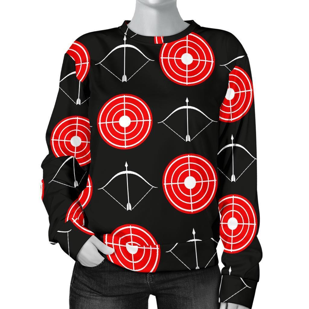 Targets Archery Pattern Print Women's Sweatshirt-grizzshop